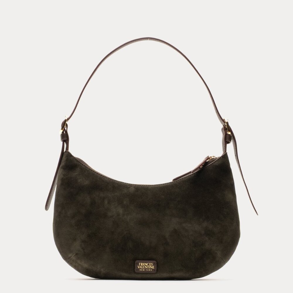 Frances Valentine Starr Suede Hobo - Olive